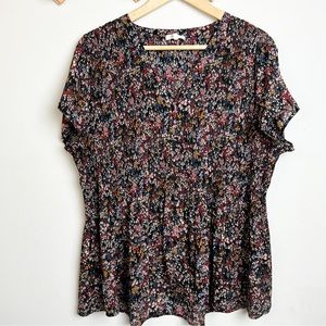 pleione flowy boho floral top